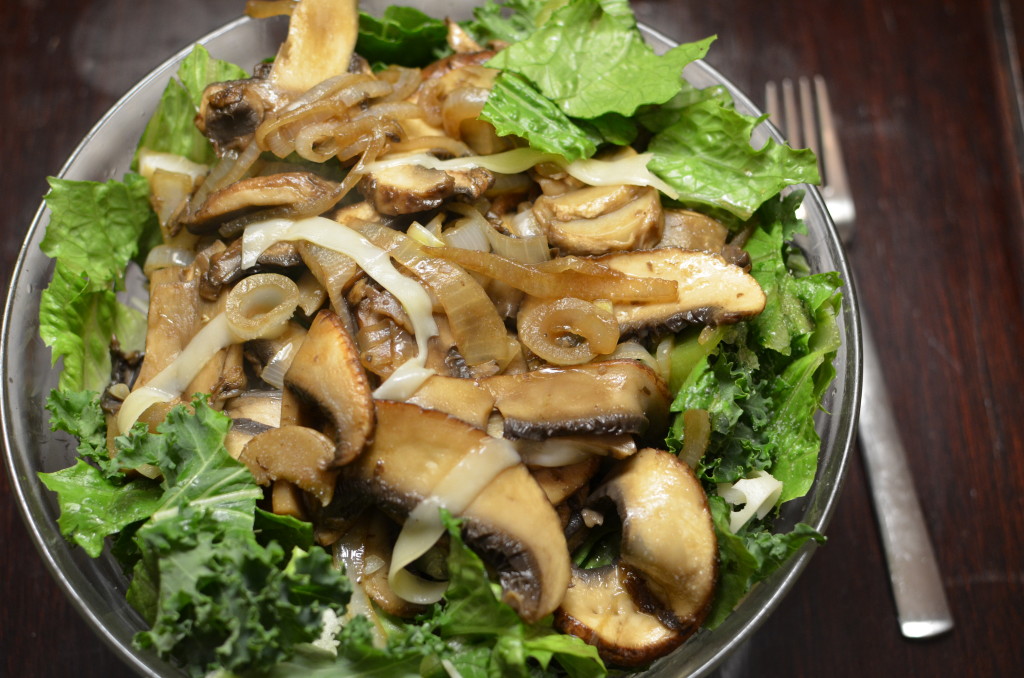 Mushroom and Swiss Cheese Salad