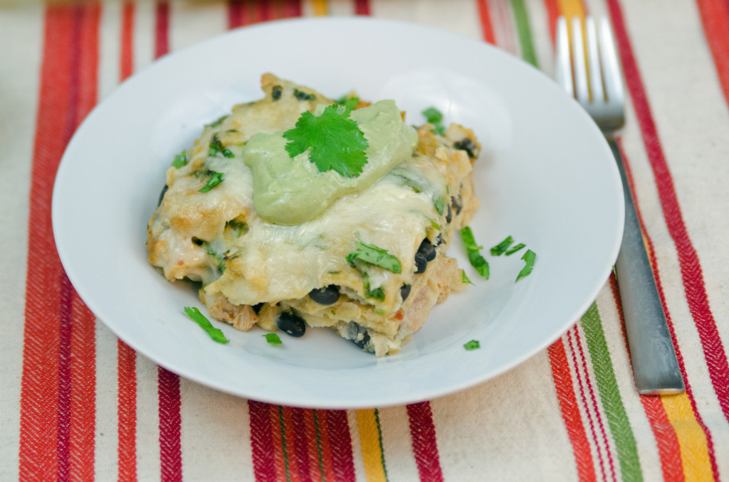 Chicken Enchilada Lasagna 