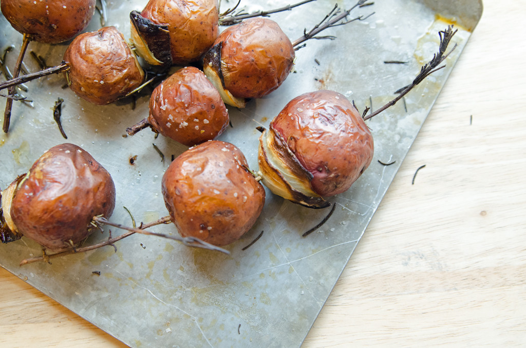 Roasted Rosemary Potato Skewers