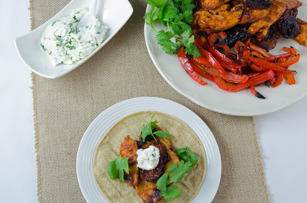 Chipotle Chicken Goat Cheese Tacos