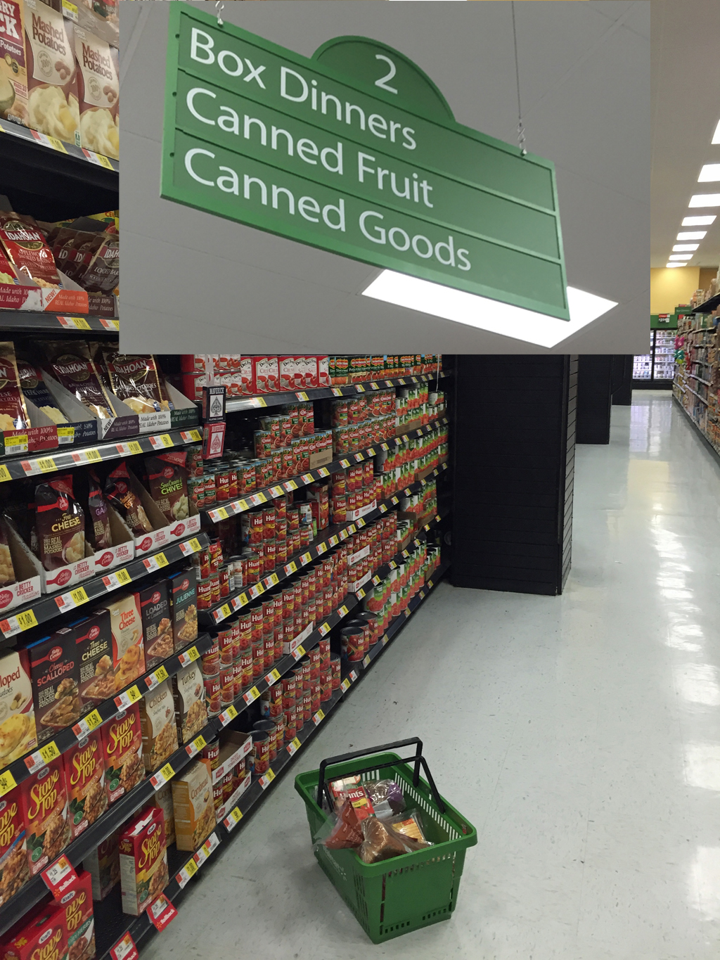 Buying Tomatoes Canned Goods Isle