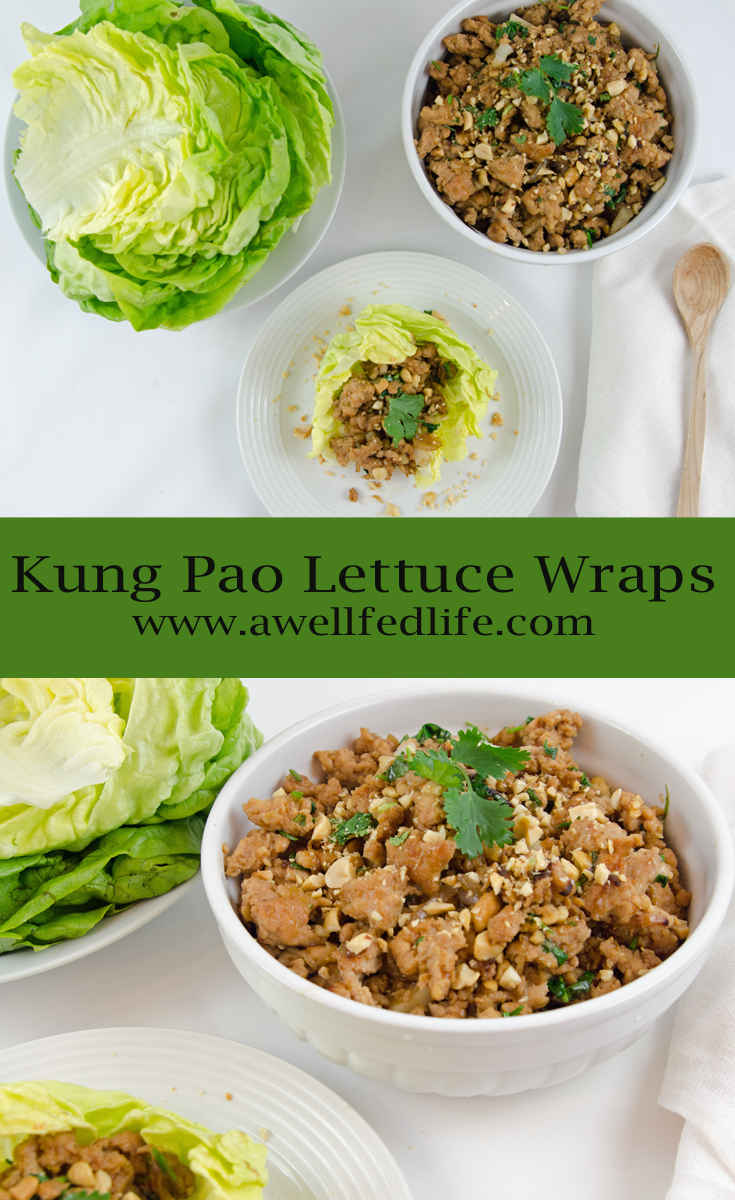 Kung Pao Chicken Lettuce Wraps