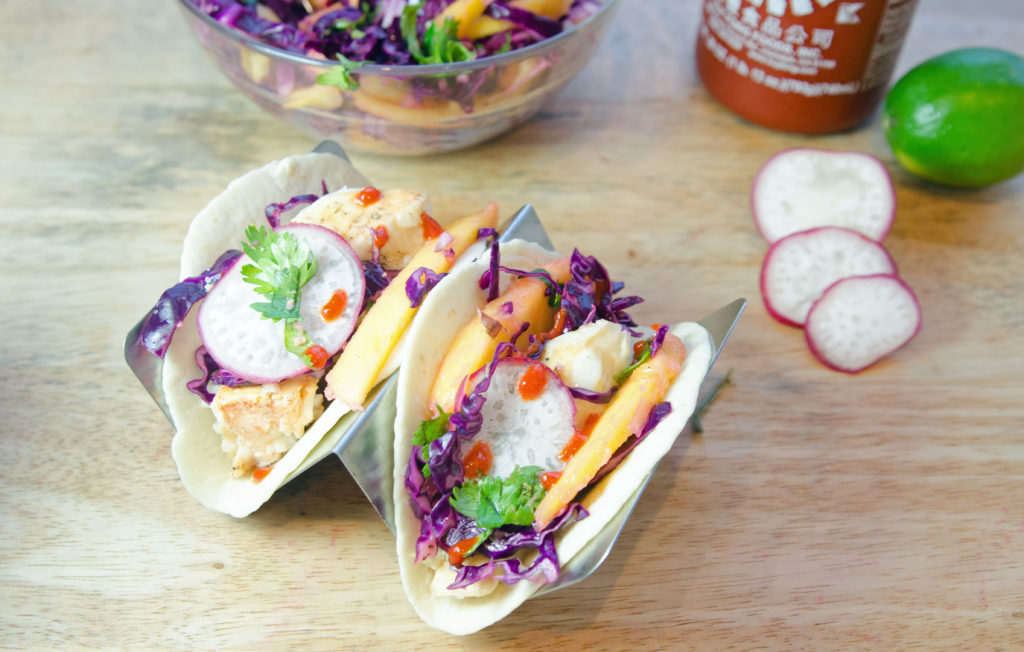 Sriracha Lime Fish Tacos