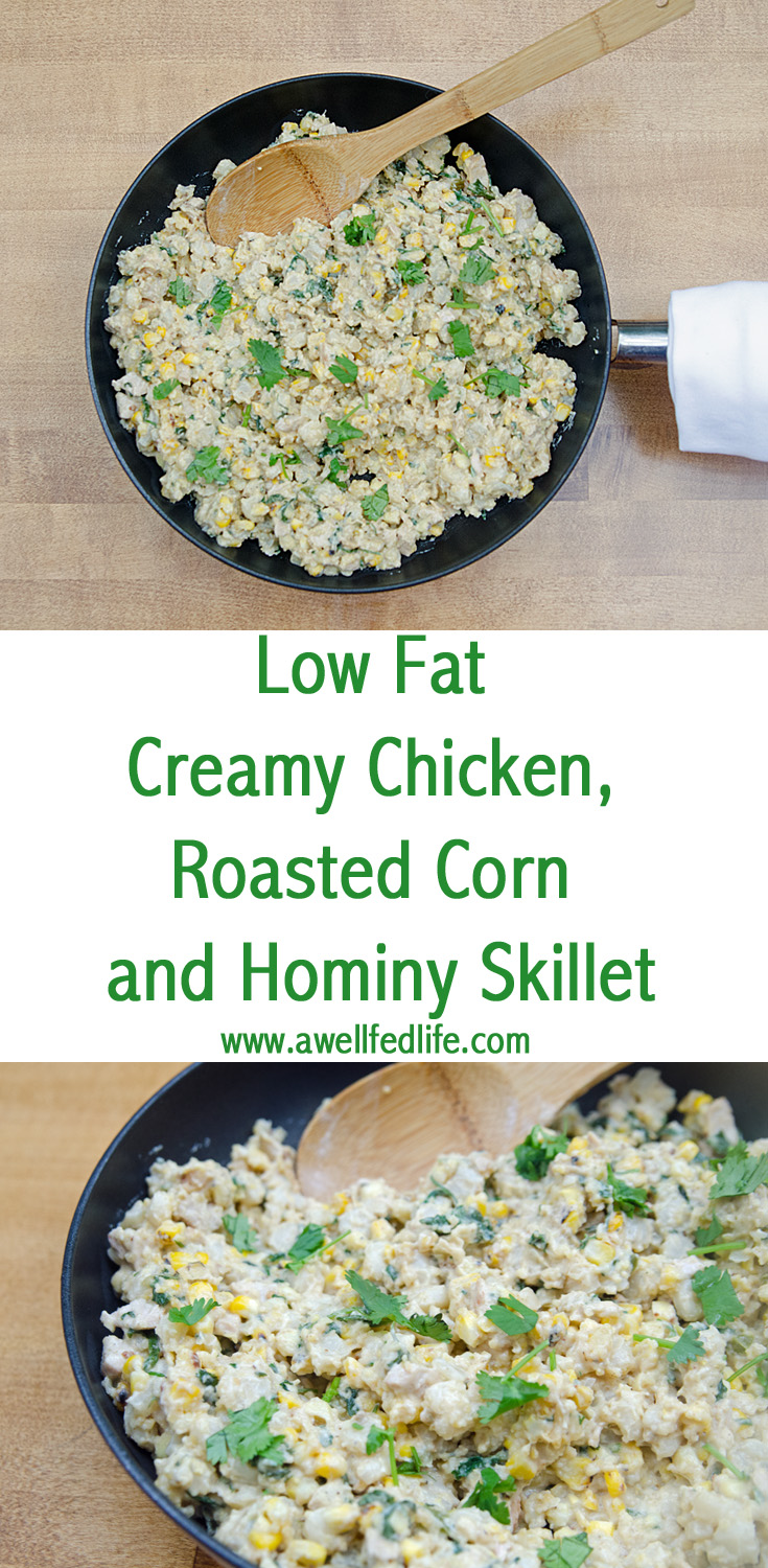 Chicken Roasted Corn Hominy Skillet