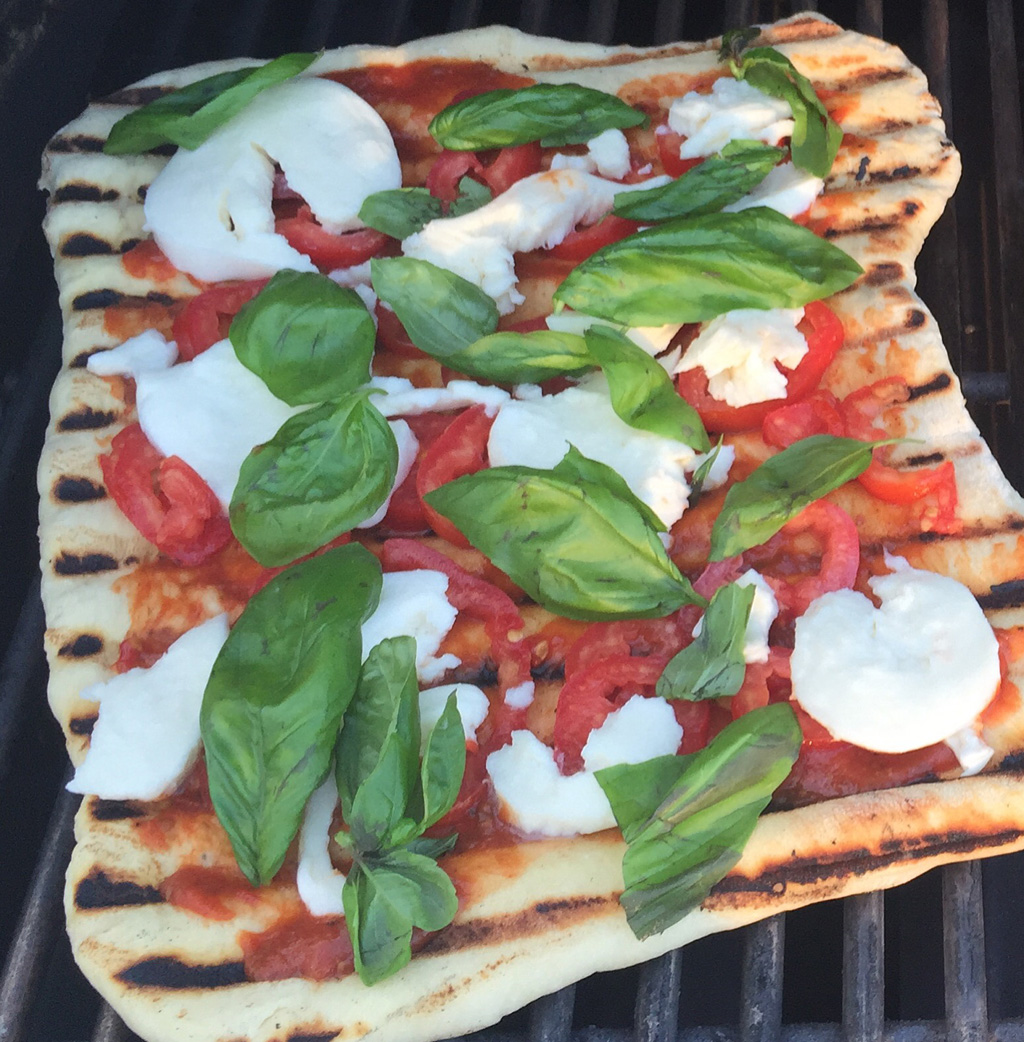 Grilled Margarita Pizza