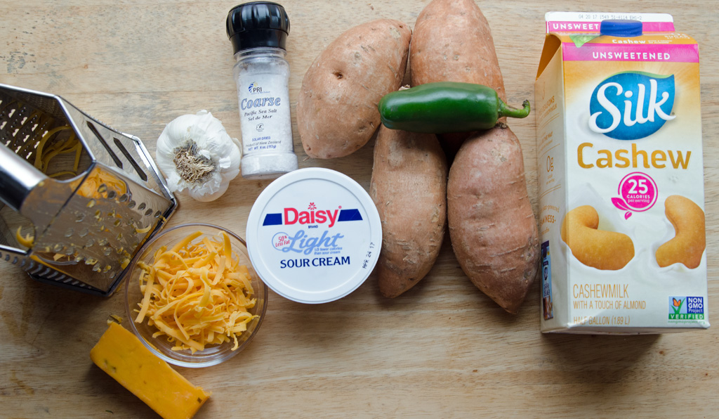 Twice Baked Sweet Potato Ingredients