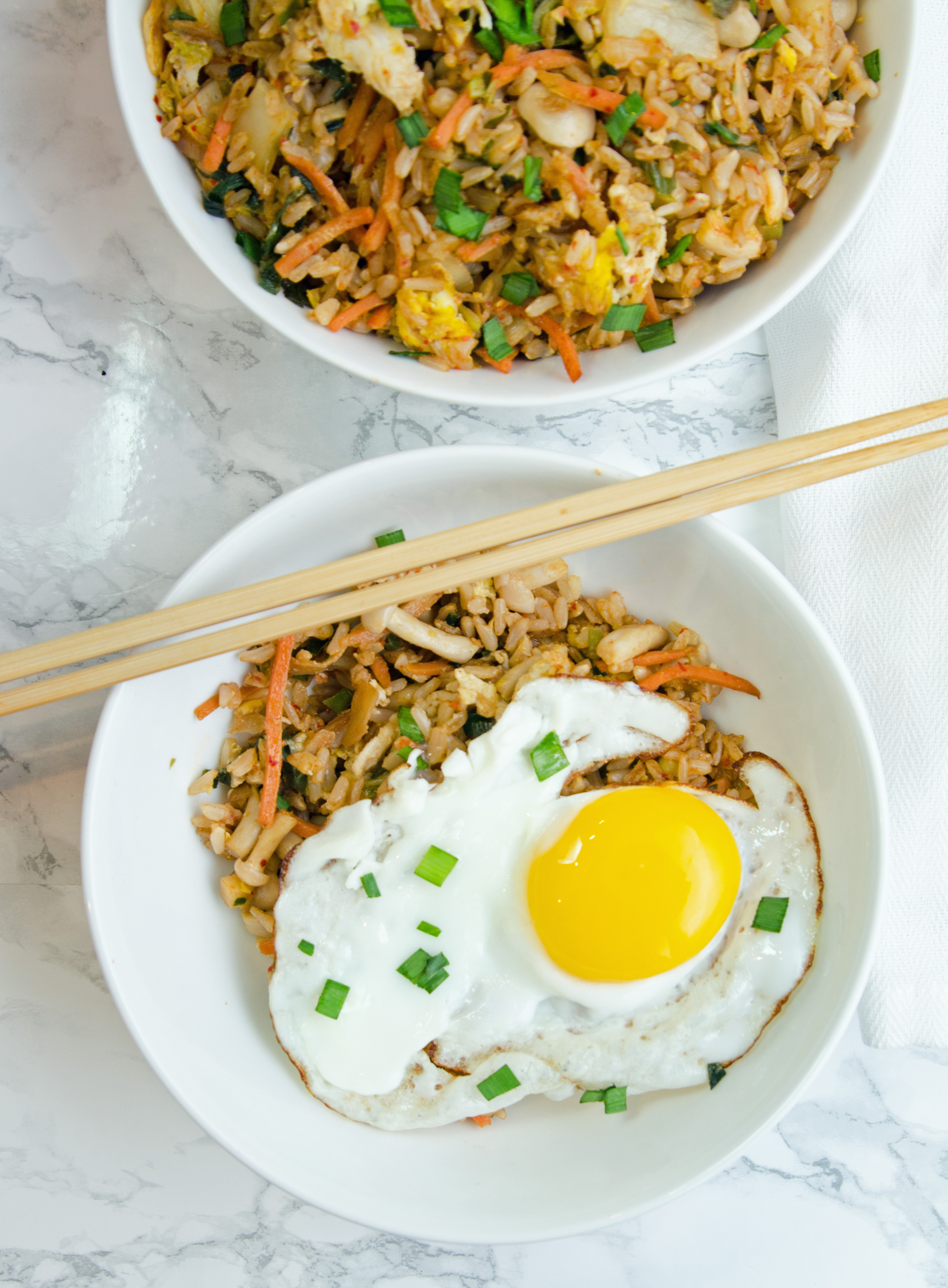 Kimchi Fried Rice with Egg